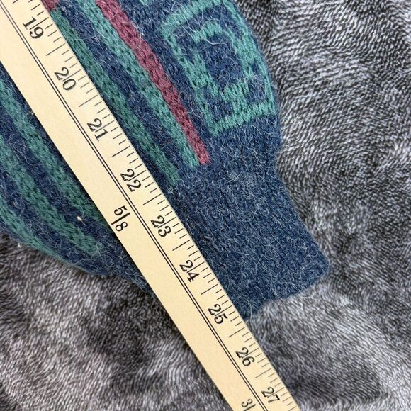 Vtg Mcgregor Fair Isle Nordic Multicolor Aztec Sweater Mock Neck Men's XL USA - Picture 7 of 11